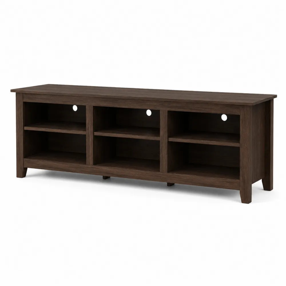 TV-Schrank Dunkelbraun Holz 150x40x50 cm