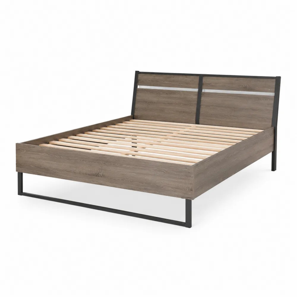 Doppelbett Holz Metallgestell 200x160cm
